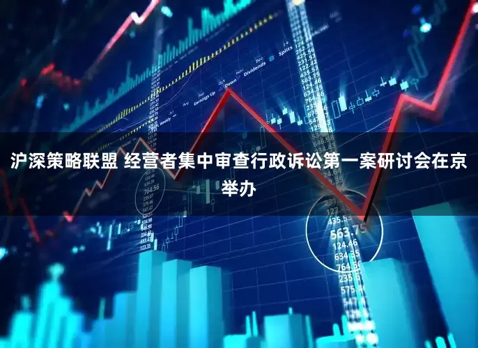 沪深策略联盟 经营者集中审查行政诉讼第一案研讨会在京举办