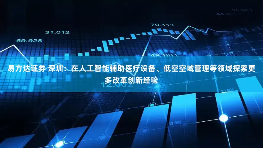 易方达证券 深圳：在人工智能辅助医疗设备、低空空域管理等领域探索更多改革创新经验